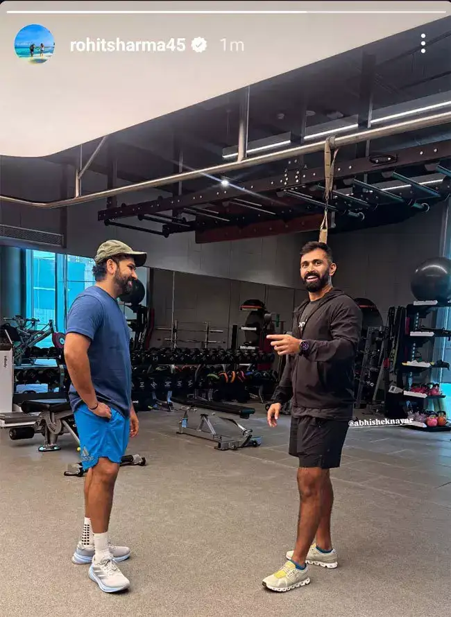 Rohit Sharma and Abhishek Nair