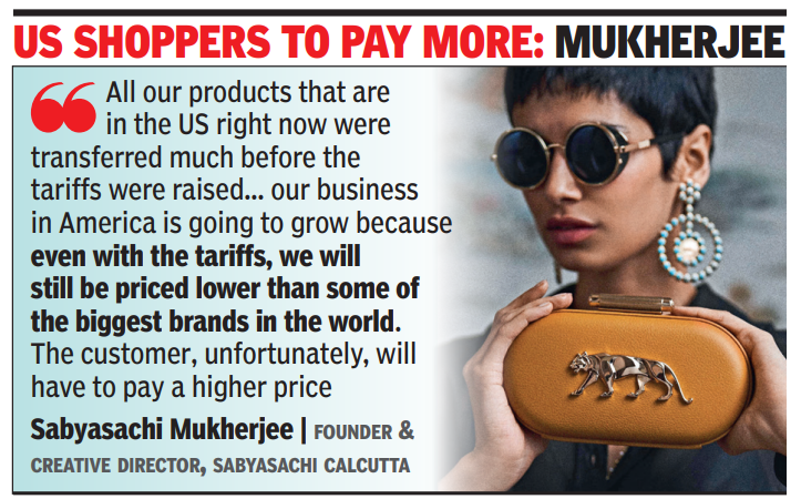 US shoppers to pay more: Mukherjee