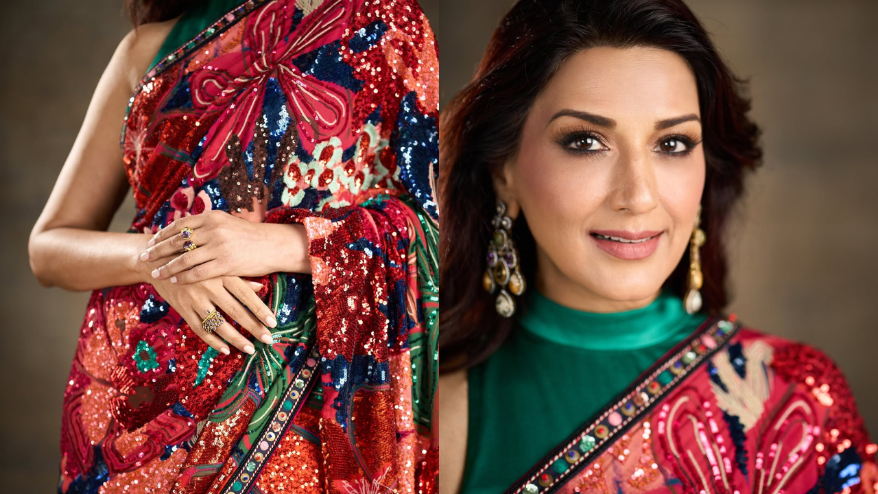 Sonali strikes a perfect balance of vintage and glam