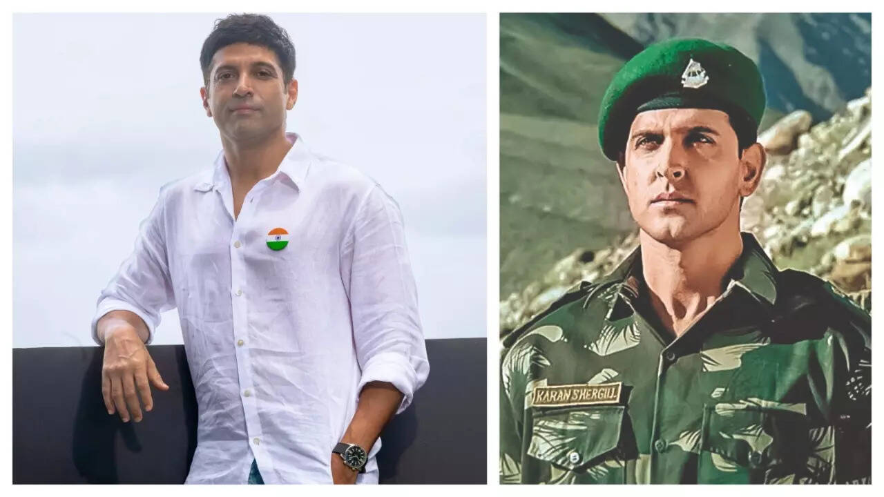 Farhan Akhtar, Hrithik Roshan in a still from Farhan's directorial Lakshya