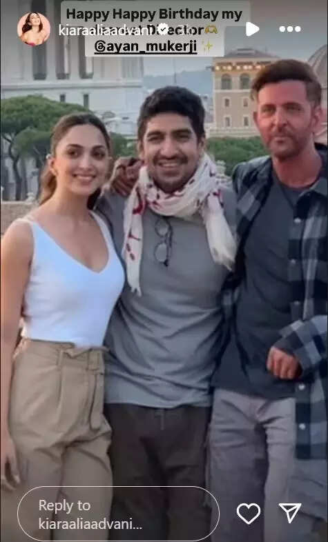 Kiara Advani shares unseen BTS picture from War 2 to wish ‘dearest’ Ayan Mukerji on his birthday