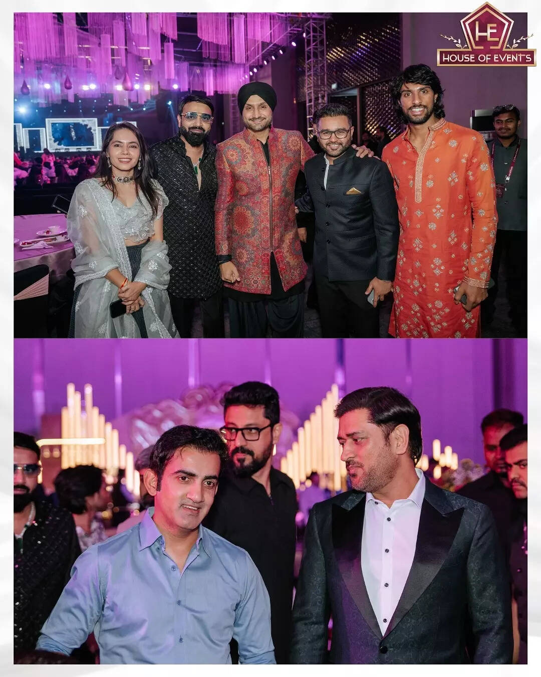 Cricketers at the event
