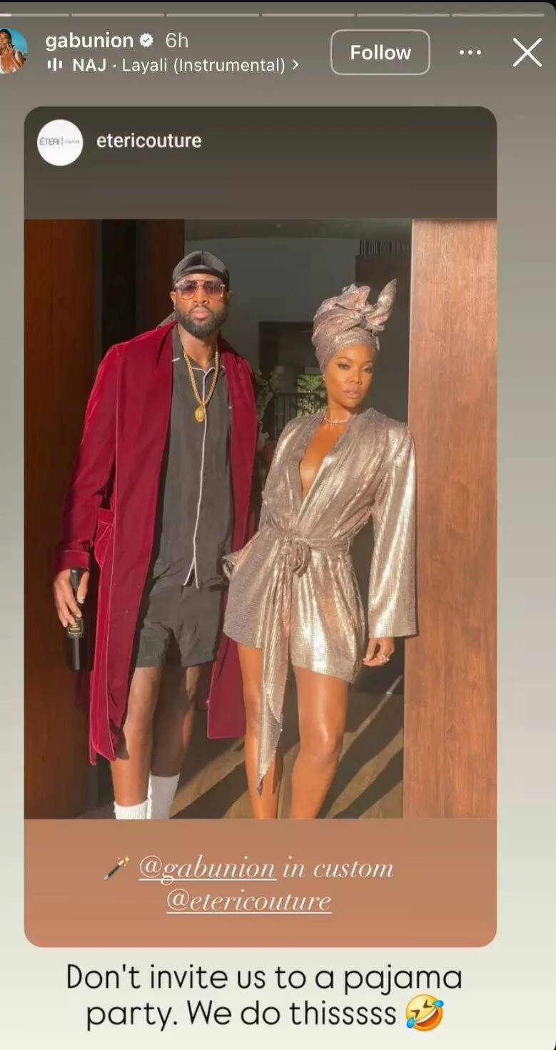 Dwyane Wade & Gabrielle Union (Image Source: Ig)