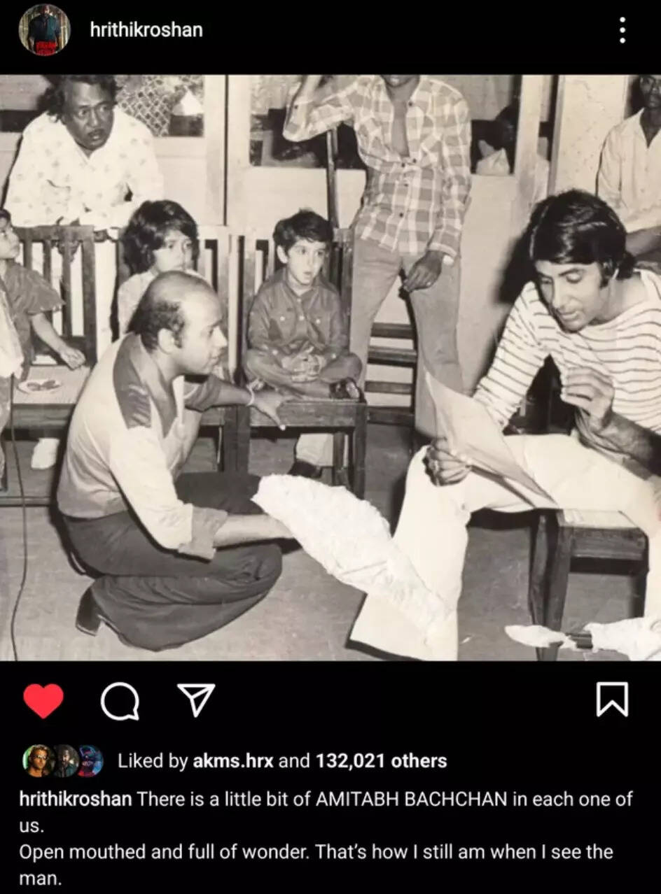 Post de Instagram de Hrithik Roshan