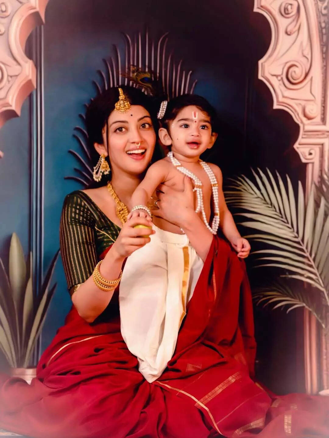 pranitha with kids