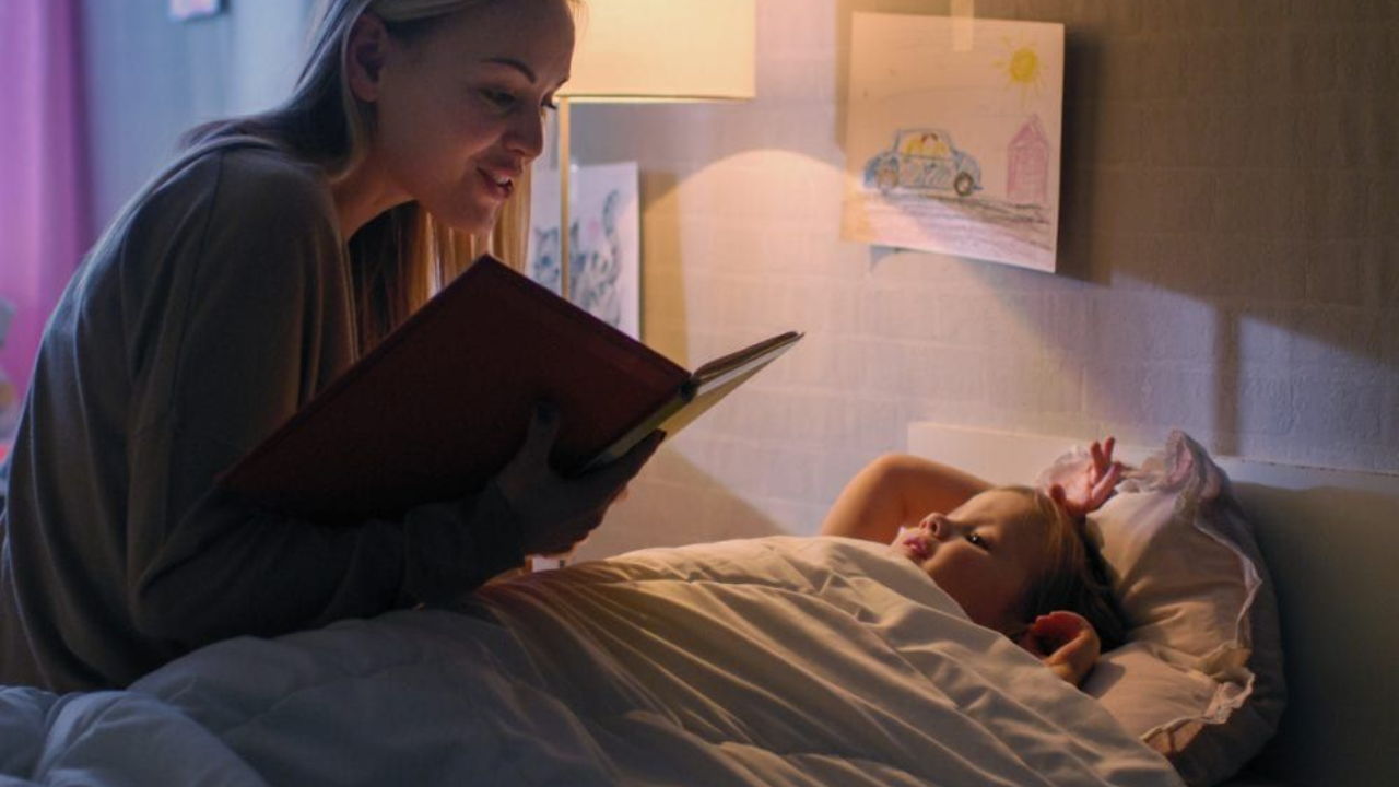 Create a calm-down routine that signals "the day is ending"