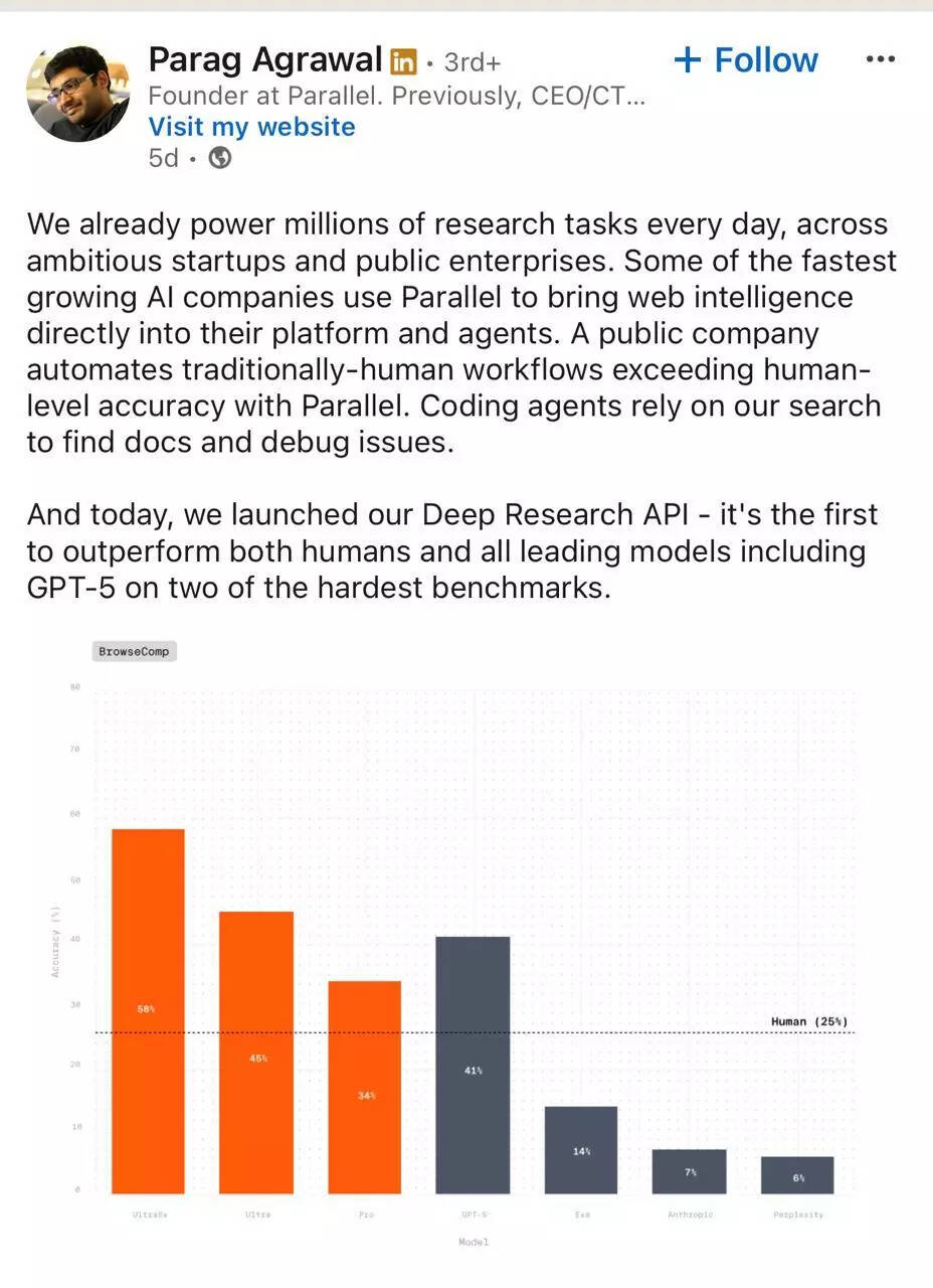 Parag Agarwal (Via LinkedIn)