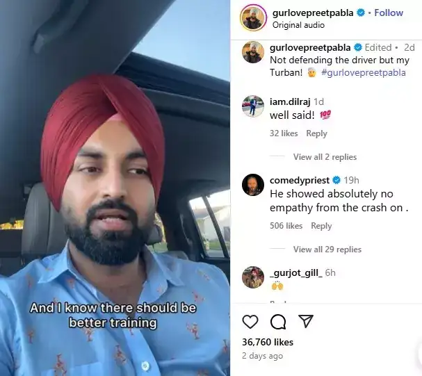 A US-based Punjabi man said his community should not be vilified for the Florida truck accident. A US-based Punjabi man said his community should not be vilified for the Florida truck accident.