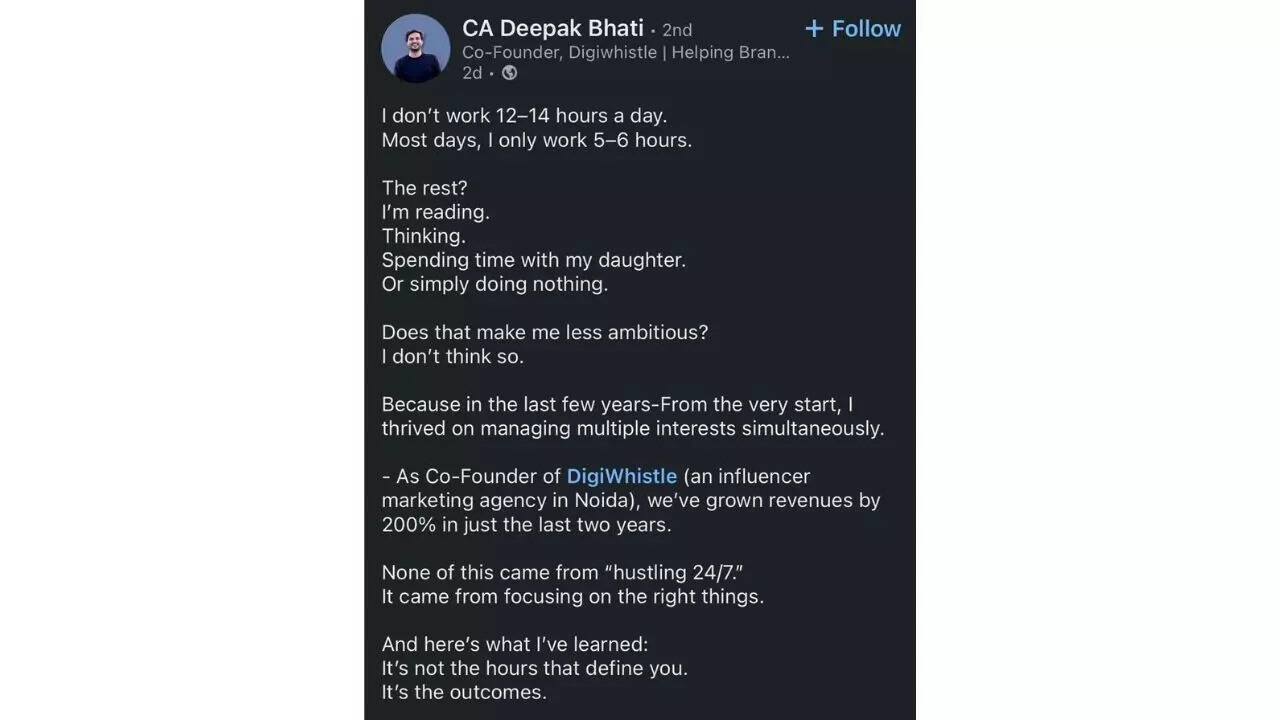 LinkedIn post