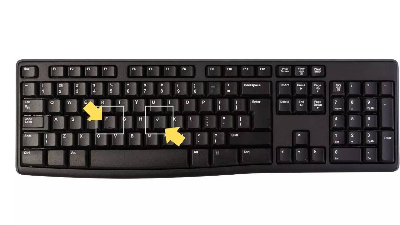 How do the F and J bumps improve typing