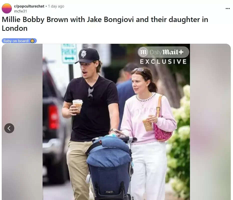 Millie Bobby Brown rocks ‘mother’ sweatshirt as she steps out with Jake Bongiovi after adopting a baby girl - See photo