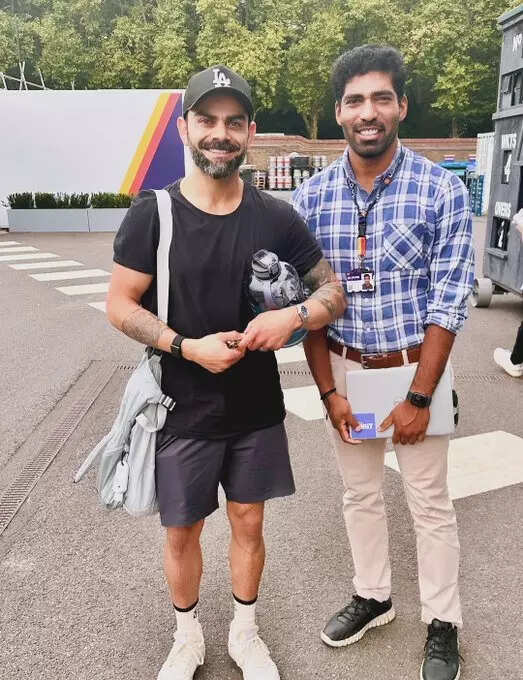 Virat Kohli and a fan