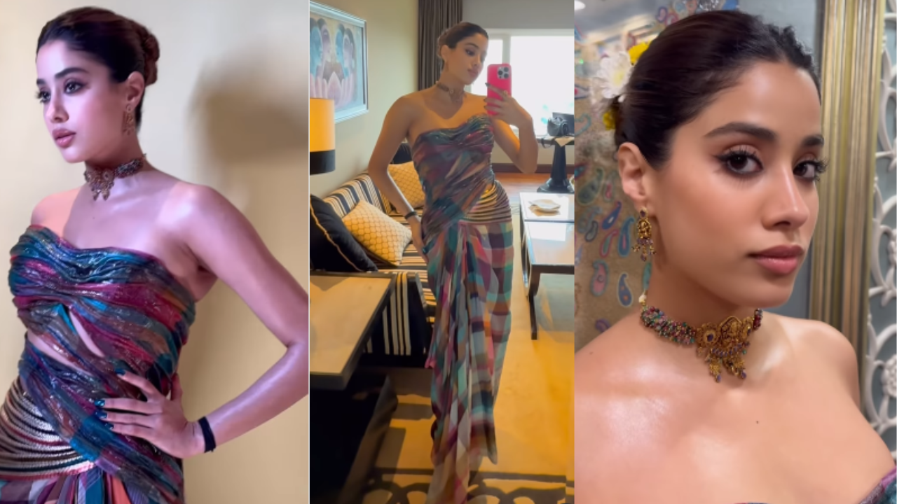 Janhvi Kapoor in Madras checks