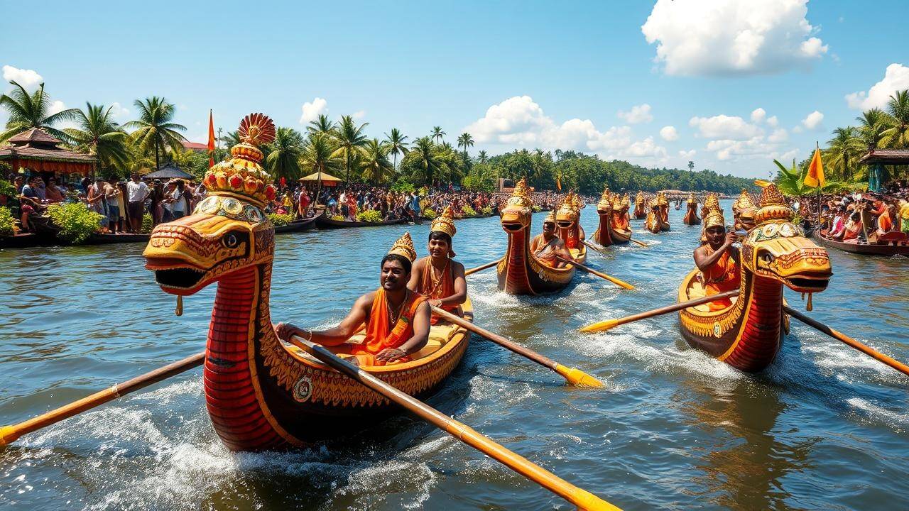 Onam Snake Boat Race Fury