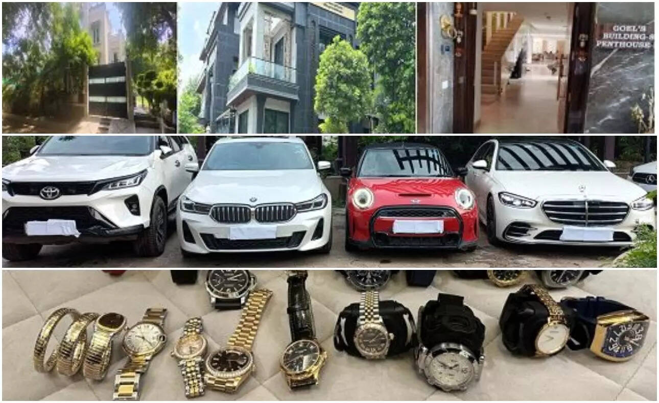 Pics of Lavish Houses of the suspected persons & High Value vehicles and watches