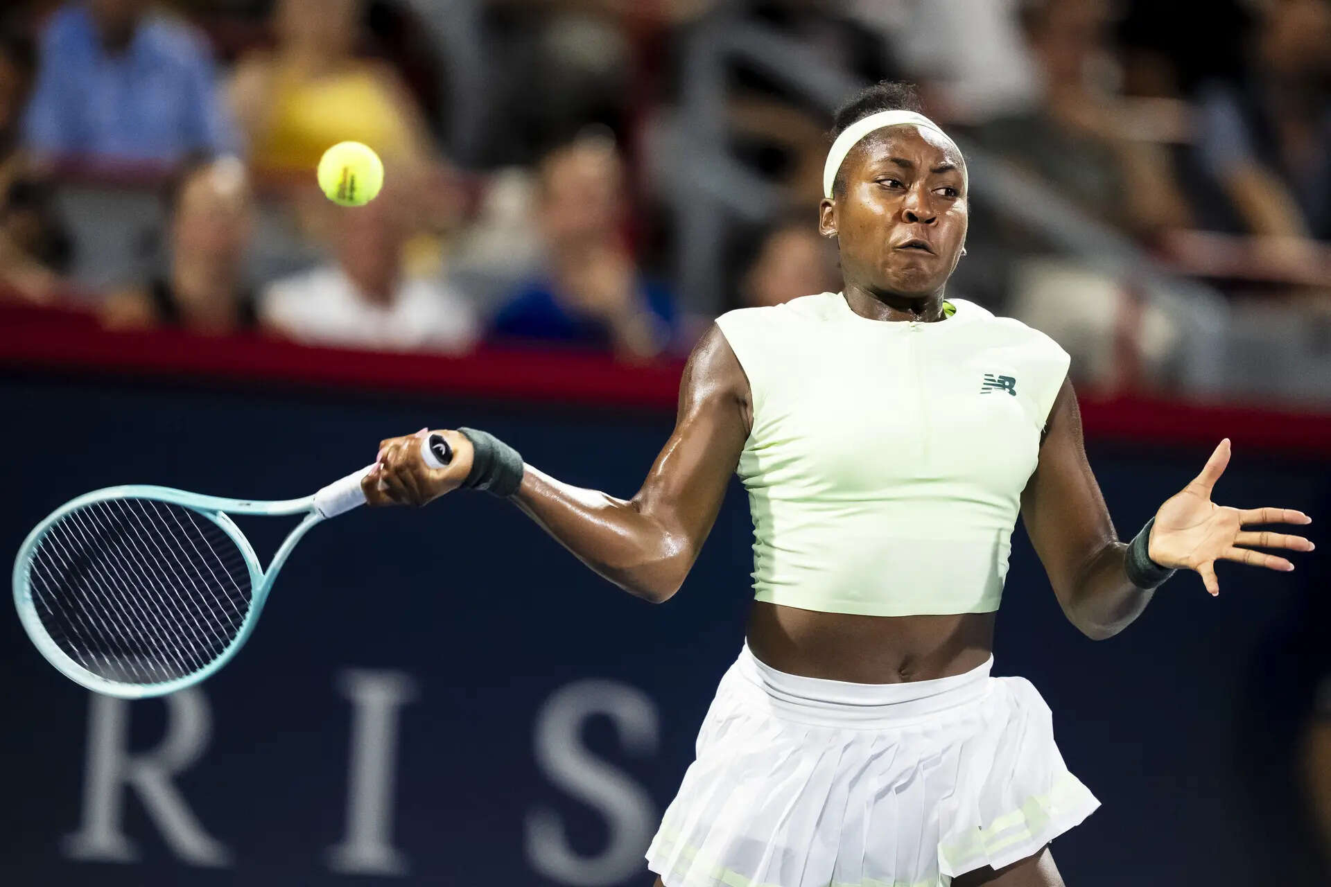 Coco Gauff of the USA (Christopher Katsarov/The Canadian Press via AP) Coco Gauff overcomes 23 double-faults for first win since French Open title
