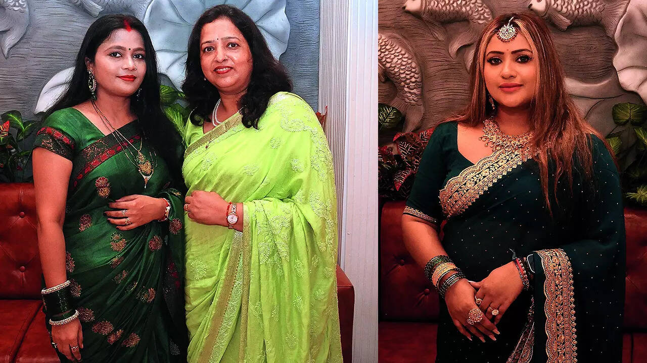 (L) Neha Agarwal and Iti Jhingram  (R) Nidhi Singh Sharma