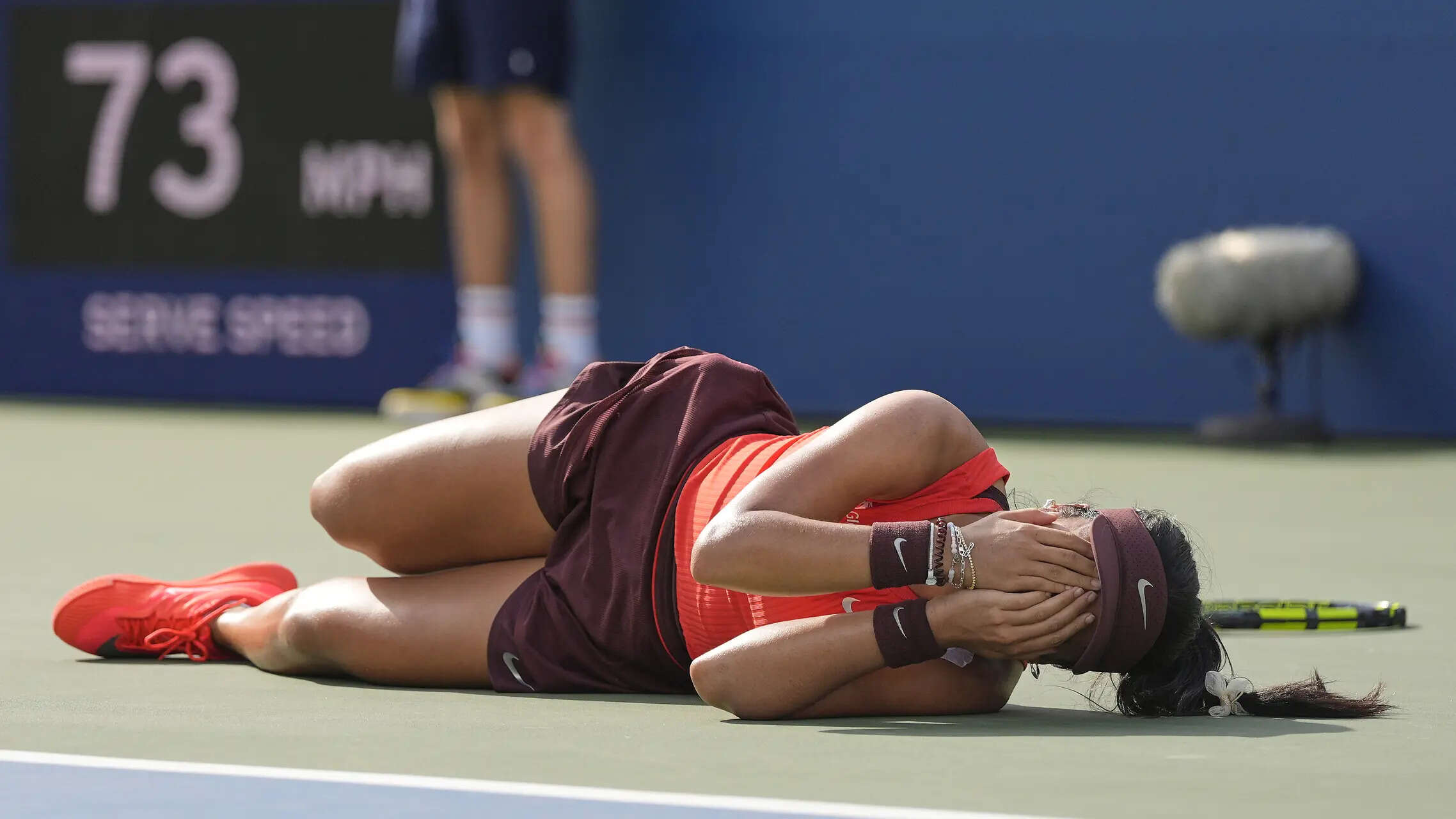 Eala is the first woman from the Philippines to win a Slam match. She got help from video review