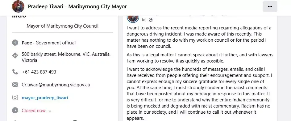 Pradeep Tiwari sacīja, ka rasismā nav vietas Austrālijas sabiedrībā.