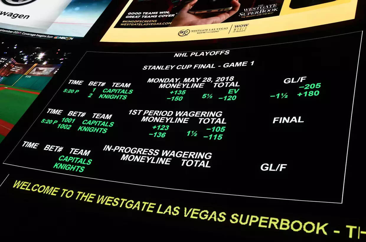 NHL-The betting line for Game One of the Stanley Cup Final shows the Vegas Golden Knights favored over the Washington Capitals