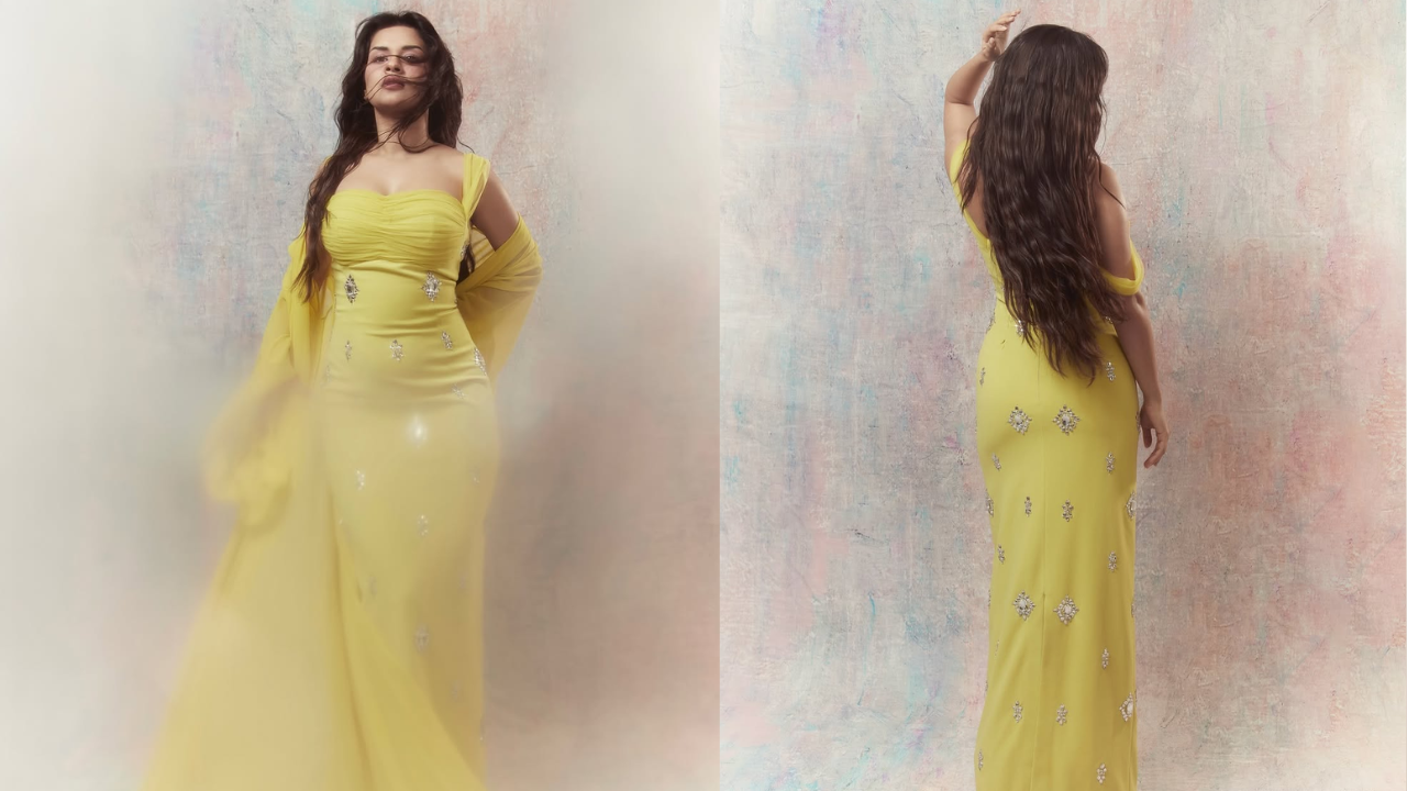 Avneet Kaur radiates sunshine in this yellow gown