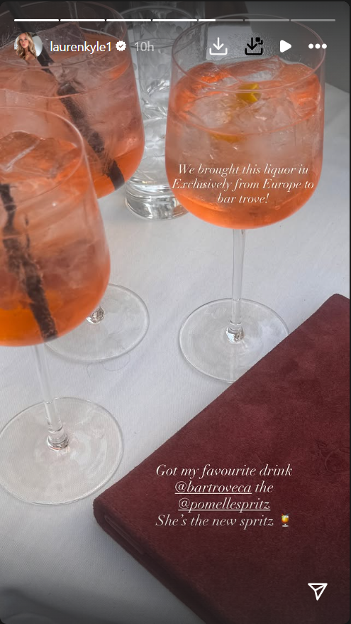 Lauren Kyle’s new cocktail