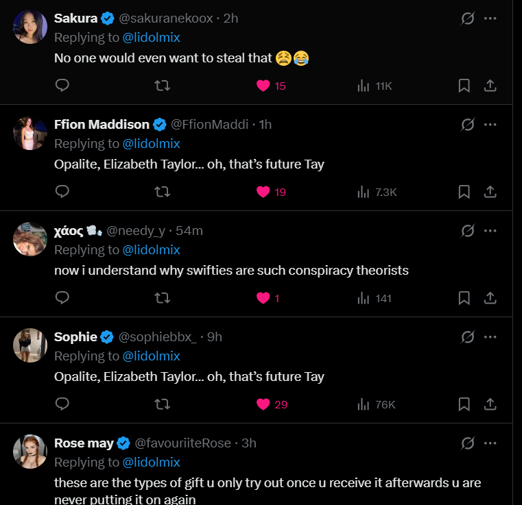 Fans are panicking about Taylor Swift's old moment.(Image via X) Taylor Swift