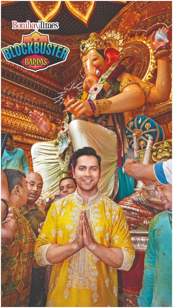 Varun Dhawan seeks blessings from bappa