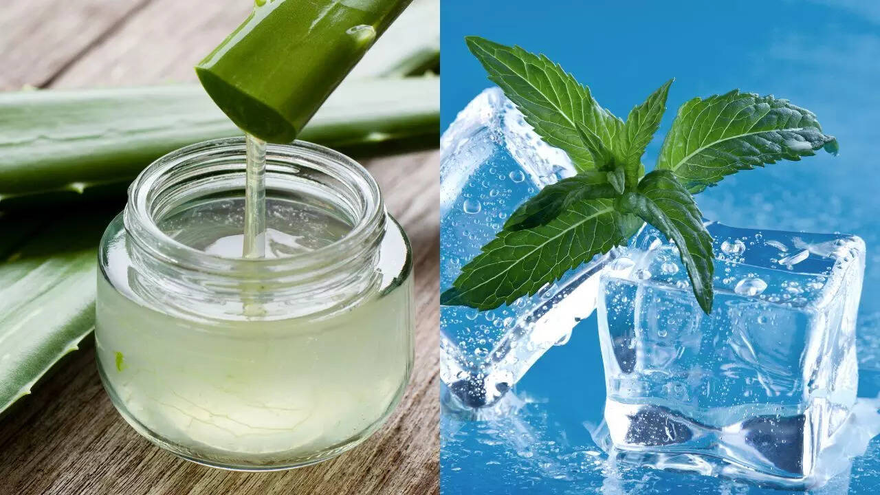 கற்றாழை மற்றும் புதினா குளிரூட்டல்