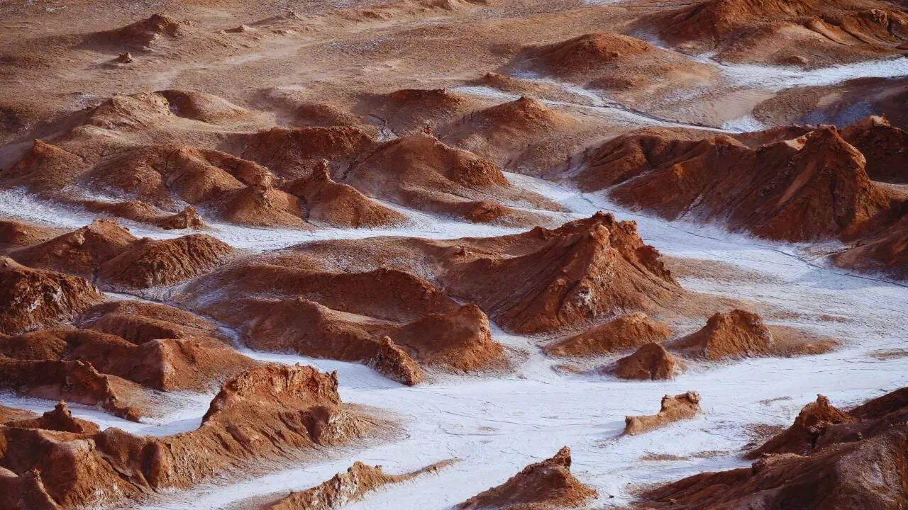 Snowfall in Atacama desert