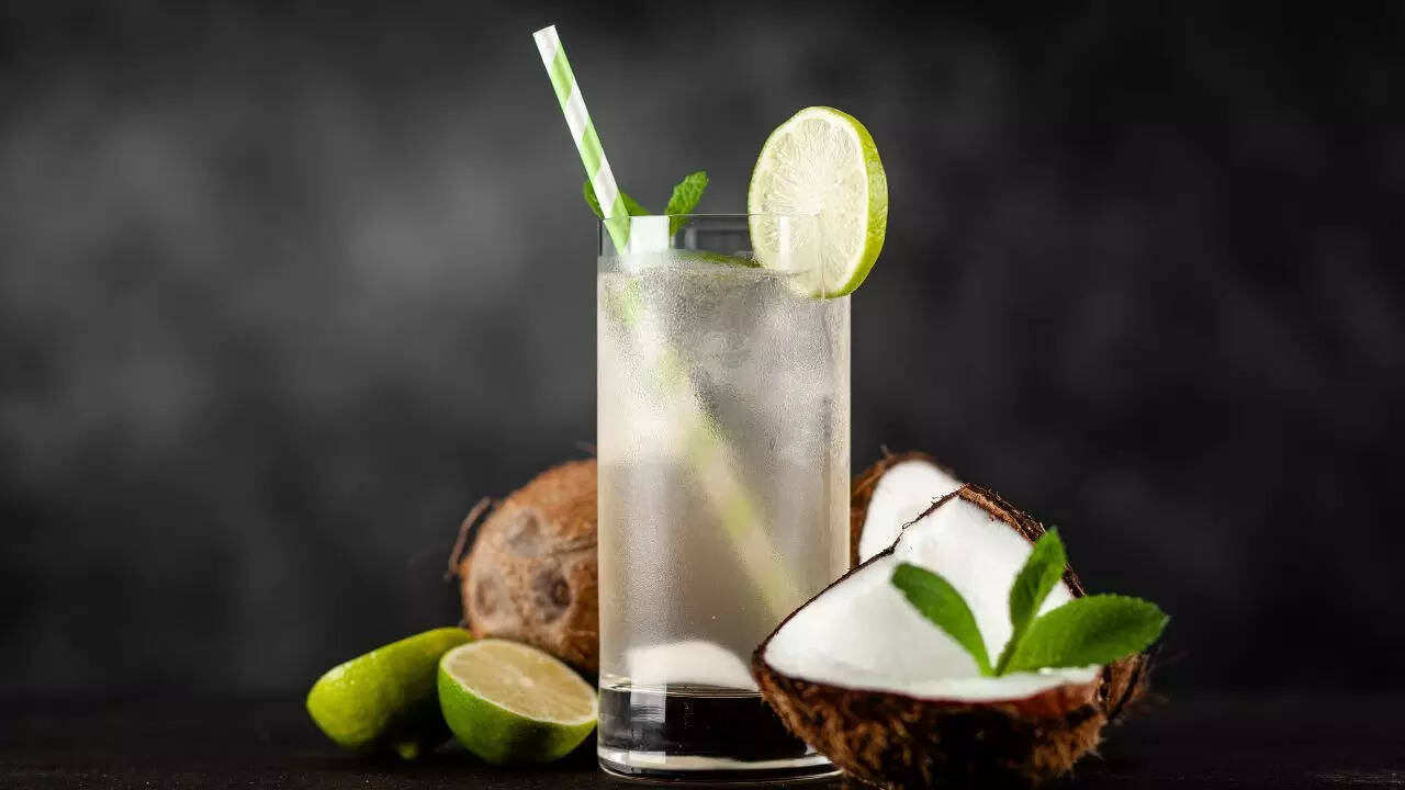 Coconut water iced tea