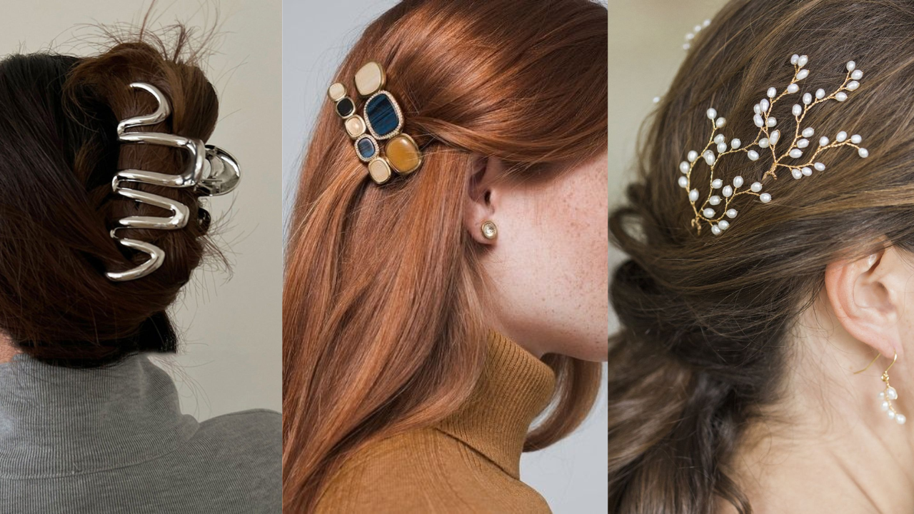 From claw clips to pearl pins to barrettes