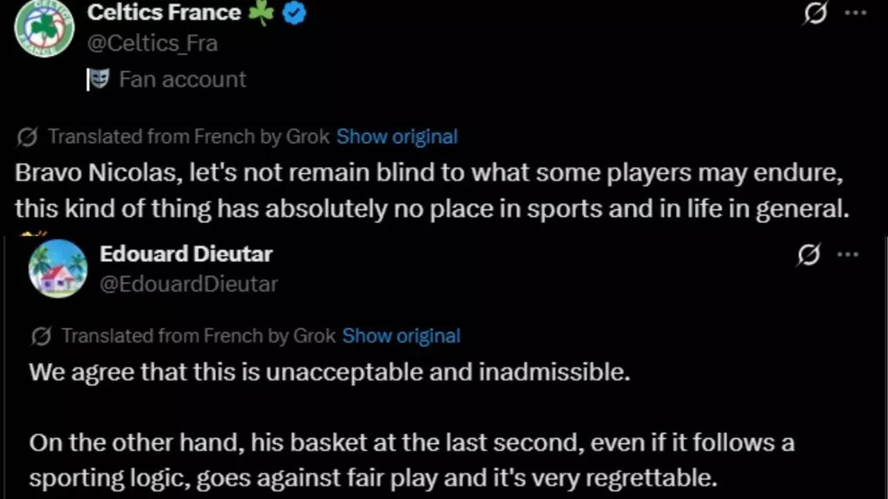 Reactions to Nicolas Batum's tweet