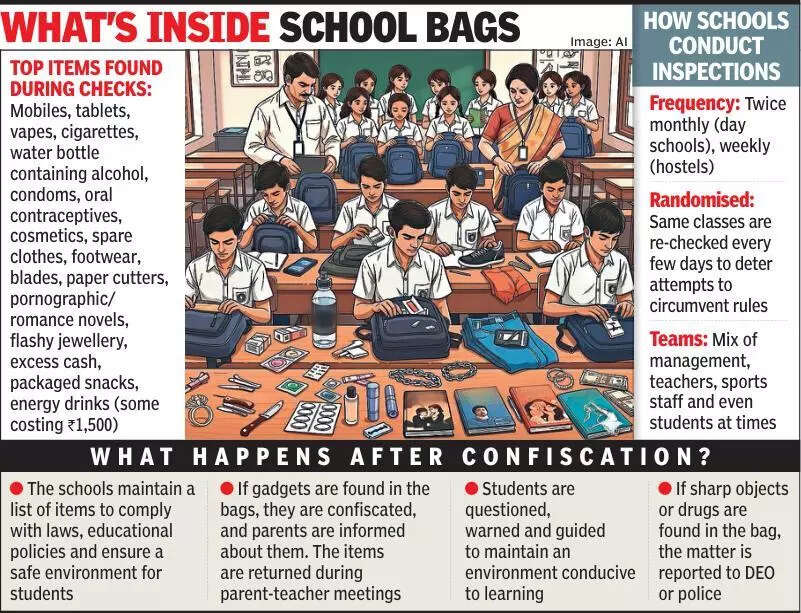 students bags checks