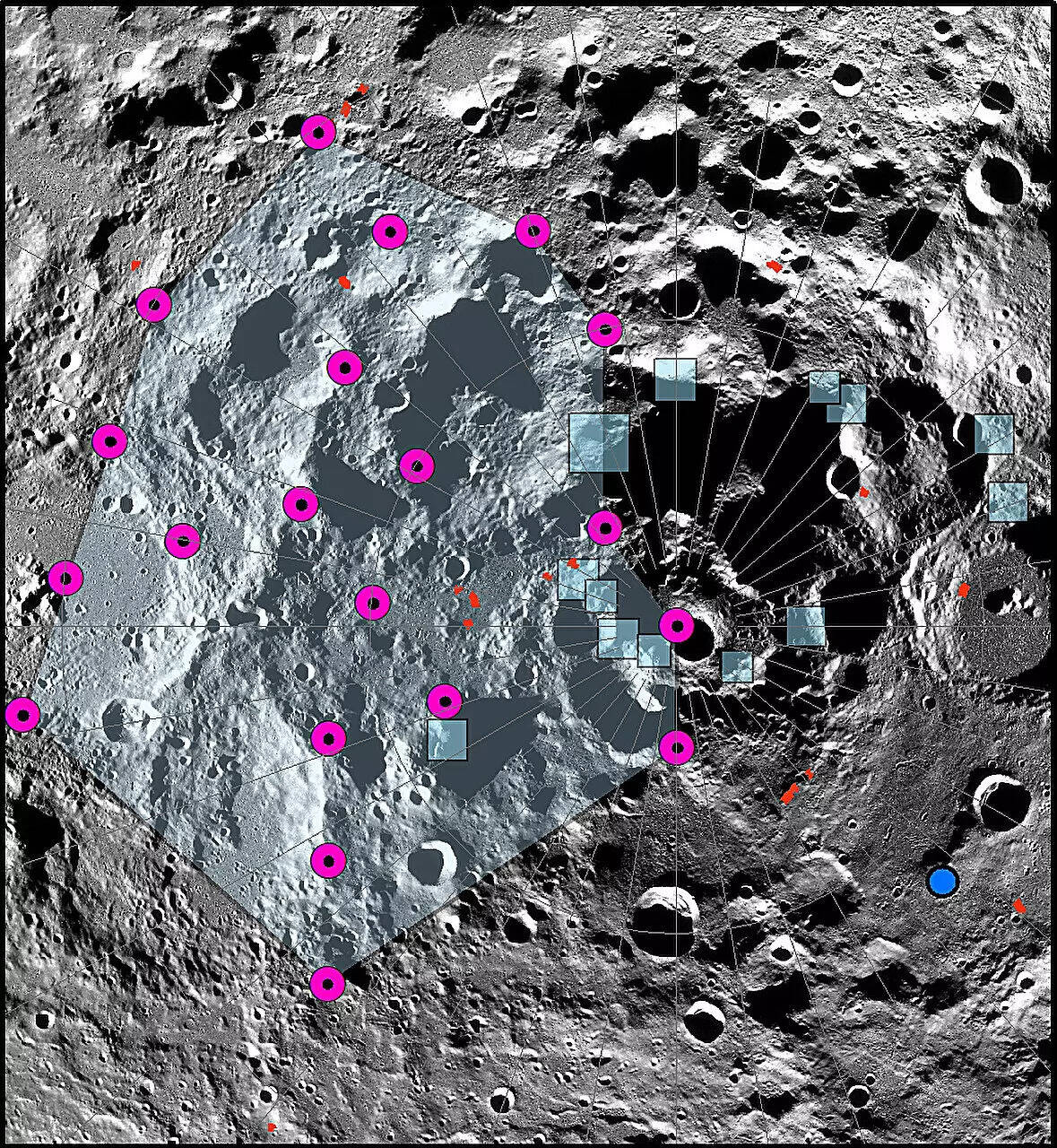 The epicenter of one of the strongest moonquakes recorded by the Apollo Passive Seismic Experiment