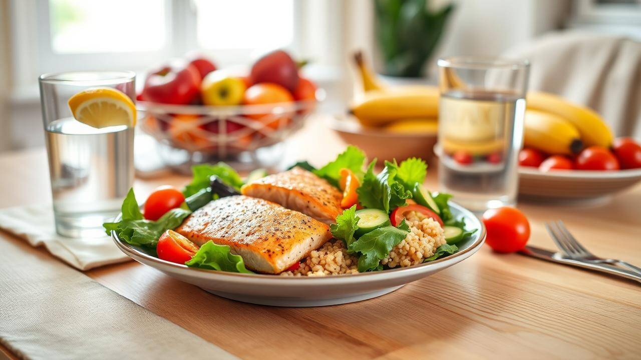 Healthy Salmon Quinoa Dinner