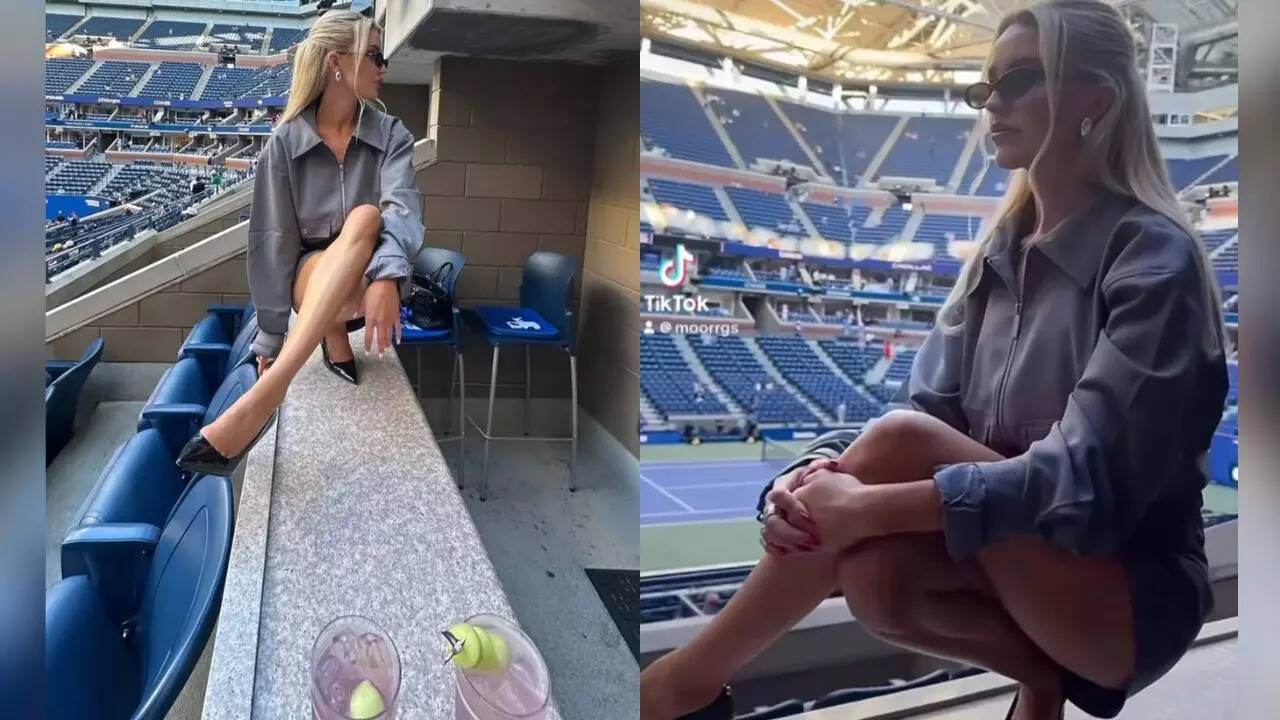 Taylor Fritz with girlfriend Morgan Riddle's stunt