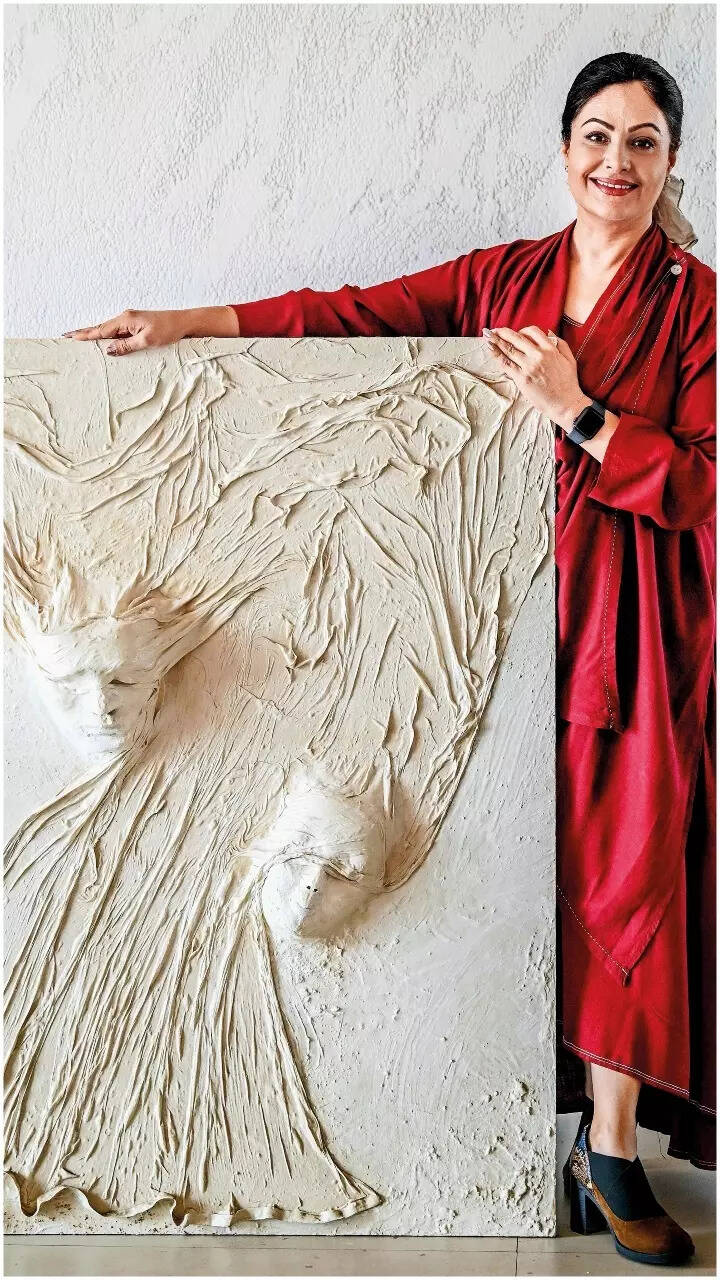 A sculpture done by Ayesha Jhulka