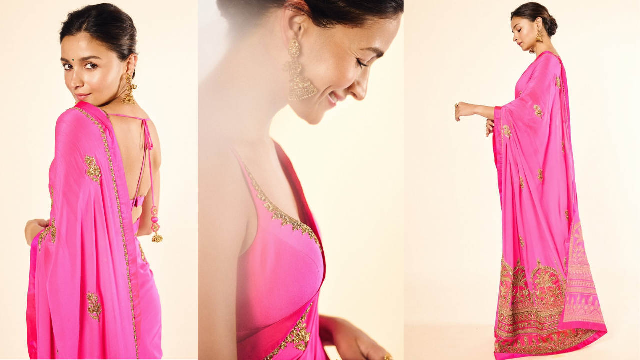 Alia Bhatt’s ‘Patakha’ saree from Masaba Gupta’s label