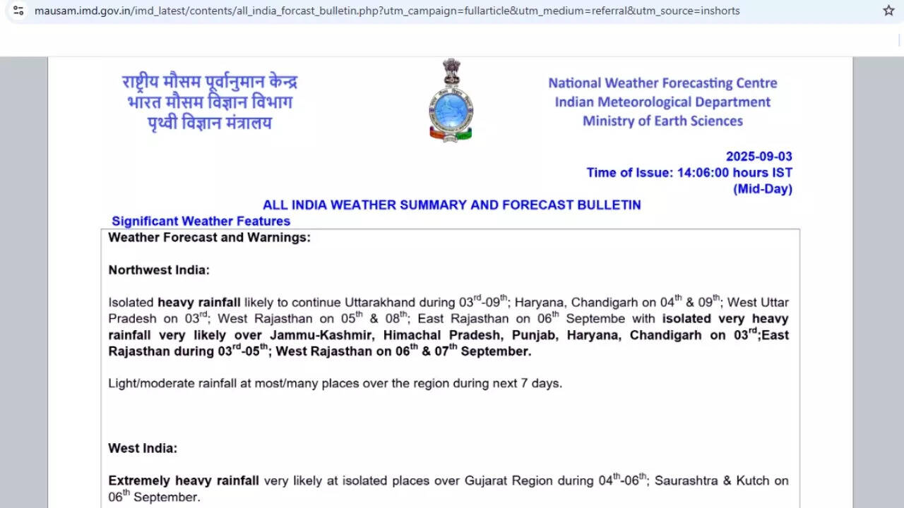 IMD bulletin
