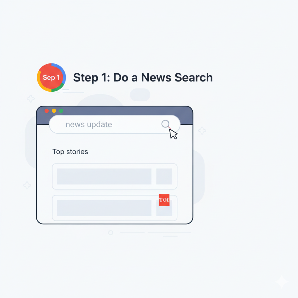 Step 1: Add Times of India As Preferred Source in Google Search