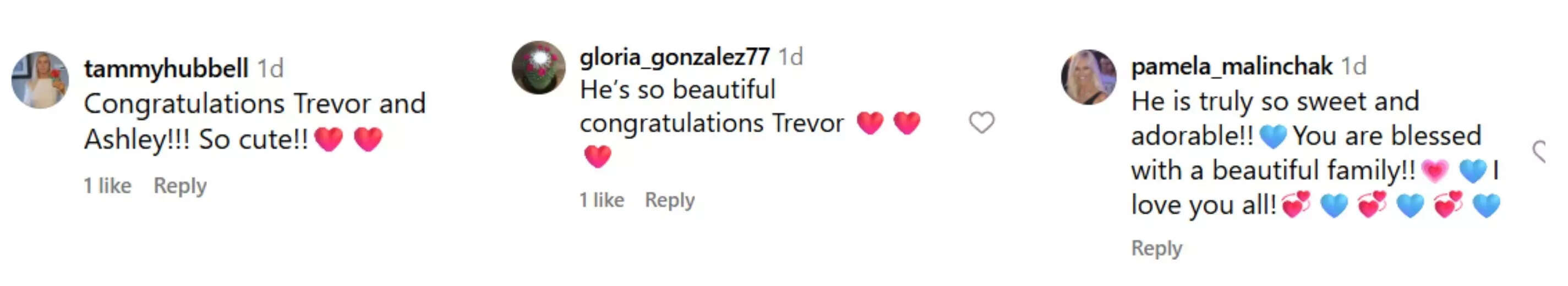 Fans celebrate the announcement of Trevor Gretzky’s baby​​