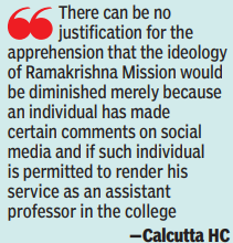 The court, referencing Swami Vivekananda, emphasized the importance of free thought and expression