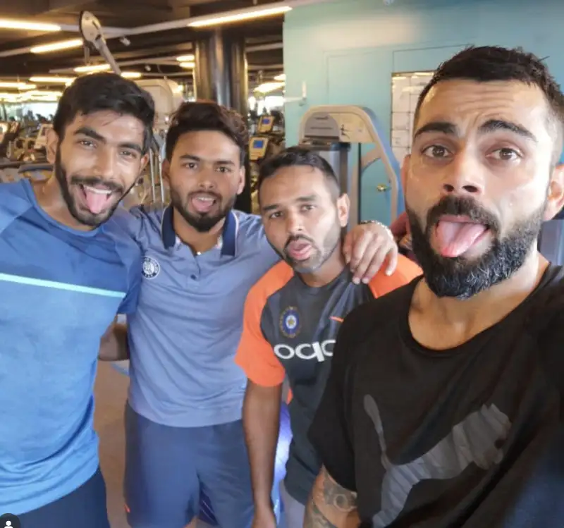 A post-training photo shared by Virat Kohli (Screengrab) Screenshot 2025-09-04 170558