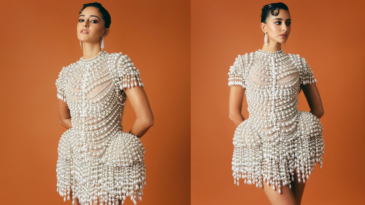 Ananya Panday in striking pearls