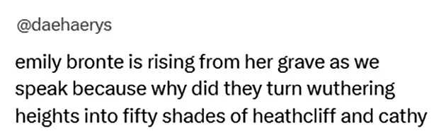 Wuthering heights tweet