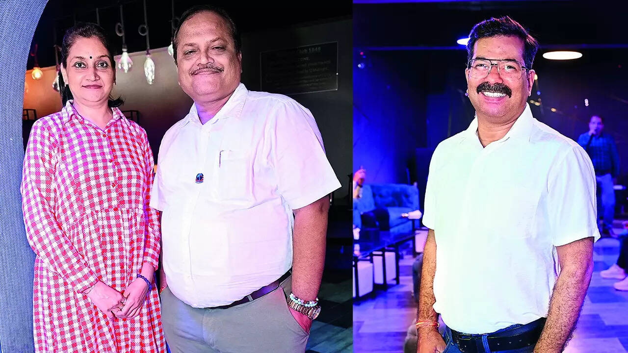 (L) Shikha and Shishir (R) Vijay Tirpathi