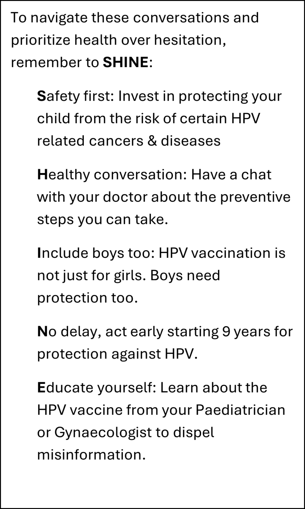 HPV myths
