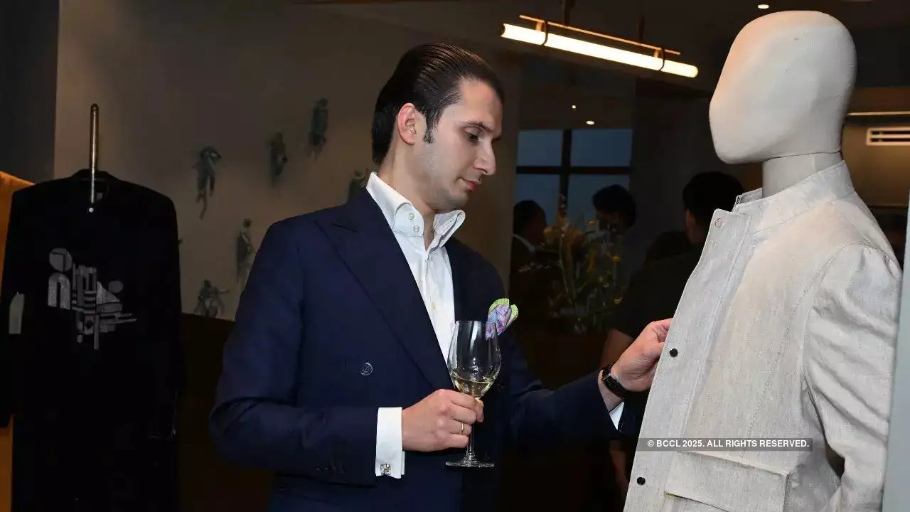 The store allows men to explore bespoke tailoring possibilities The store allows men to explore bespoke tailoring possibilities