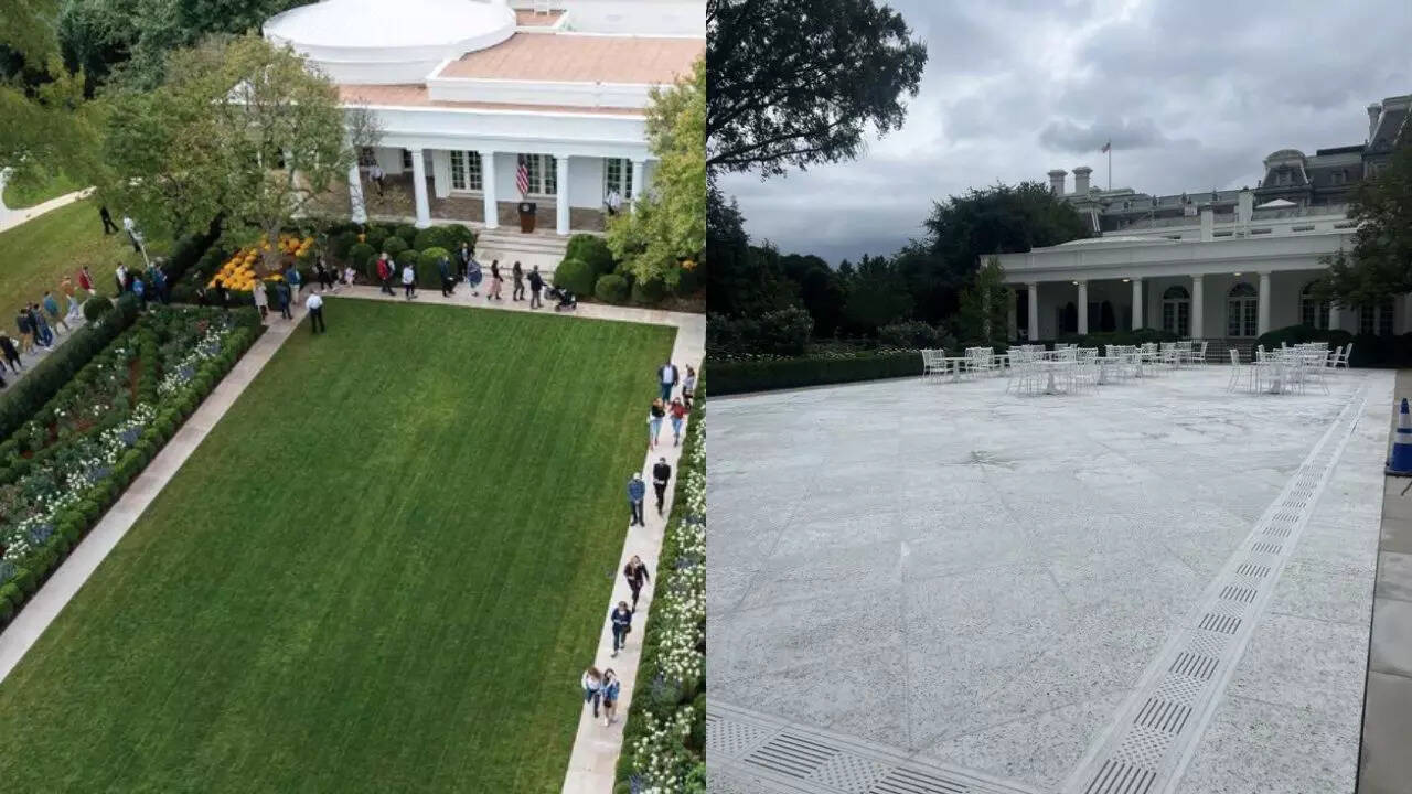 Rose Garden before and after renovations